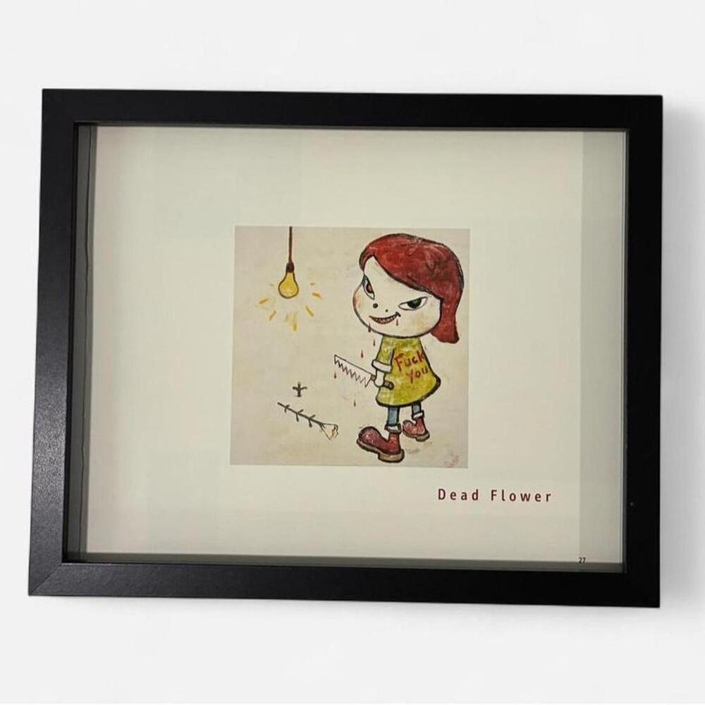 Nara Yoshitomo Nara contemporary art prints 8x10 " framed